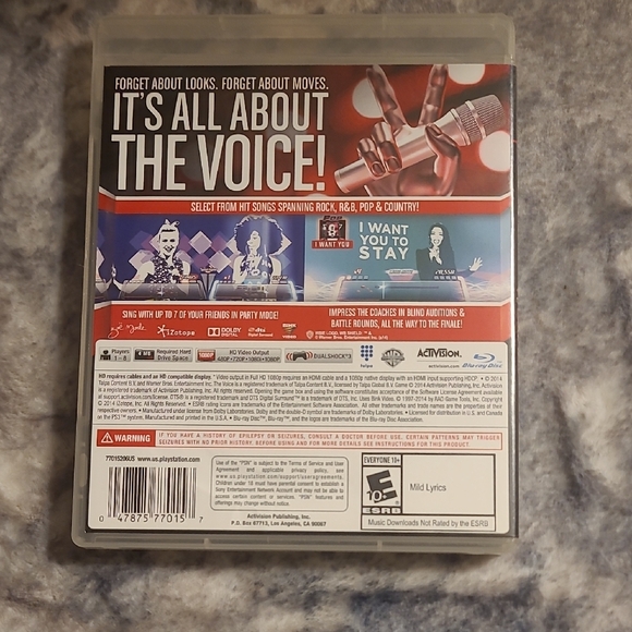 Activision The Voice I Want You PS3 Game - Red Cover - Picture 4 of 4
